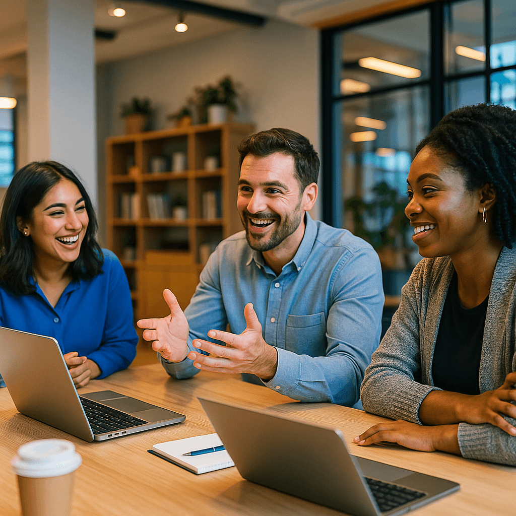 Acadamier mentors in discussion